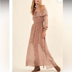 Promesa Floral Ruffle Maxi Dress